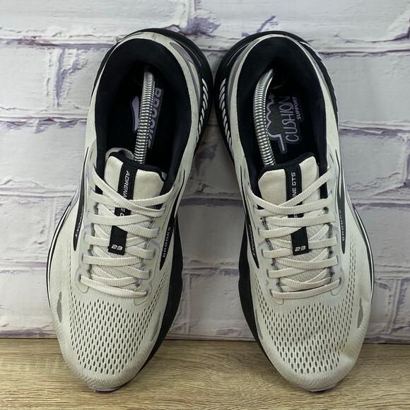 Brooks Adrenaline GTS 23 Grey Black Purple Running Shoes Women’s 11 Wide Sneaker - Picture 7 of 9